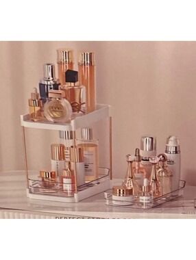 OASIS Home 2-Tier Pull-Out Storage Rack – Bathroom,  & Vanity Organizer